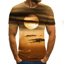 Мужская футболка 3D, футболка со звездами, Повседневная футболка с коротким рукавом и круглым вырезом, модная футболка, Мужская футболка с принтом, новинка 2021 2023 - купить недорого