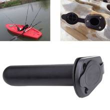 Flush Mount Fishing Rod Holder Gasket Kayak Canoe Boat Side Tackle w/ 3x Screw 2024 - buy cheap