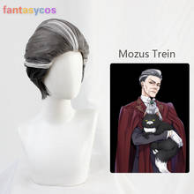 Cosplay Short Black Gray White Mixed Color Heat Resistant Synthetic Hair Free Wig Cap Halloween 2024 - buy cheap