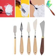 Palette Oil Mix Pigment Student watercolor Painter Art Draw Paint Tool Scrape Scraper Knife Spatula Drawer Texture Artist 2024 - buy cheap