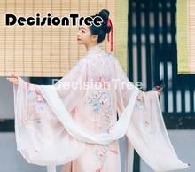 2021 одежда для китайских танцев в древнем стиле, Женское пальто ханьфу, традиционные танцевальные костюмы династии ханьфу, накидка ханьфу, костюм принцессы 2024 - купить недорого