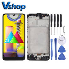 LCD Touch Screen Digitizer Full Assembly with Frame for Samsung Galaxy M31 Mobile Phone LCD Display Replacement Parts 2024 - buy cheap