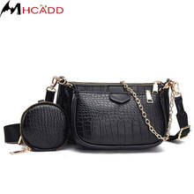 Bolso bandolera Vintage de lujo para mujer, bolsa de mano de cuero, con cadena de hombro, a la moda 2024 - compra barato