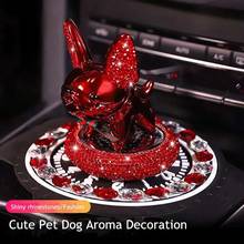 2020 New Cartoon Car Air Freshener Dog Gift Diamond Dog Shaking Head Car Interior Ornament Perfume Solid Car Aroma Decoration 2024 - buy cheap