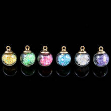 Colorful Transparent clear crystal vial glass ball Charms star pendant Earring For Jewelry Making DIY Necklace Accessories 2024 - buy cheap