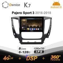 6G 128G K7 Ownice 2 Din Android 10.0 Car Multimedia radio for Mitsubishi Pajero Sport 3 2016 - 2018  With 8 Core A75*2+A55*6 2024 - buy cheap