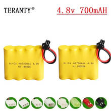 ( M Model ) 4.8v Ni-cd Battery For Rc toys Cars Tanks Robots Boats Guns 700mah 4.8v Rechargeable Battery 4* AA Battery Pack 2Pcs 2024 - buy cheap