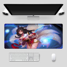 Large Ahri Skins Gaming Mousepad 70x30cm Durable Rubber  Computer Keyboard Mouse Pad Gamer For League Of Legends Laptop Desk Mat 2024 - buy cheap
