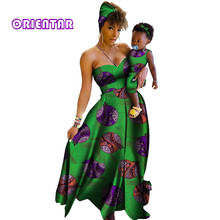 Africano vestido de impressão roupas africanas para a família roupas combinando mãe e filha vestidos feminino menina vestido de festa wyq624 2024 - compre barato