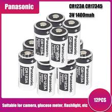 Panasonic-bateria de lítio primária cr123a, 12 peças, 3v, cr 123, bateria seca, cr17345 17345, 1400mah, 123a para câmera 2024 - compre barato