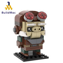 BuildMoc Wars фильм цифры мандалорцы Kuiil Brickheadz, игровые фигурки, модель здания Блок детская обучающая игрушка кирпичи 2024 - купить недорого