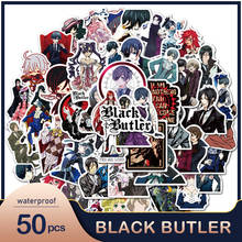 50Pcs/set Anime Black Butler Stickers For Guitar DIY TOY Bicycle Motorcycle Car Skateboard Snowboard Laptop Luggage Wall 2024 - buy cheap