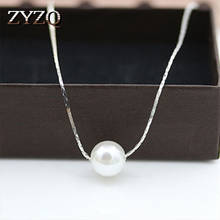 ZYZQ-gargantilla sencilla para mujer, collares con perla de imitación redonda, precioso regalo de cumpleaños y Año Nuevo para mujer, venta al por mayor 2024 - compra barato