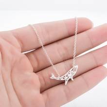 Stainless steel necklace for women simple personality small whale necklace 2024 - buy cheap