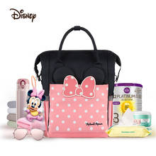 Disney-mochila para mamães, multifuncional, com entrada usb, bolsa para carrinhos de bebê, grande capacidade, para fraldas 2024 - compre barato