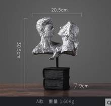 European-style creative character model furnishing living room wine cabinet model room office decoration crafts culpture statue 2024 - buy cheap