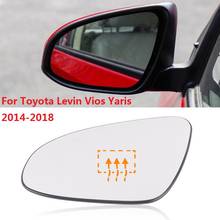 CAPQX For TOYOTA Levin Vios Yaris 2014 2015 2016 2017 2018 Car Exterior Rearview Mirror Glass Side Rear View Mirror Lens Glass 2024 - buy cheap