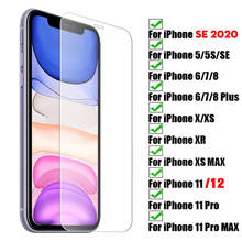 Protective glass For iphone 12 mini 11 Pro XS Max X XR SE 2020 glass Screen Protector for iphone 6S 7 8 plus 11 12 pro max glass 2024 - buy cheap