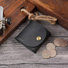 High Quality Men's Women's Genuine Leather Coin Purse Zipper Coin Purse Wallet Card Holder Retro Wallet 2024 - buy cheap
