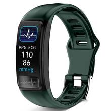 P12 Smart Bracelet PPG ECG Heart Rate Blood Pressure Smart wristband Sport Pedometer Sleep Fitness Tracker For Android iOS 2024 - buy cheap