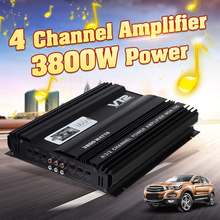 3800W RMS 4 Channel 12V Amplifier Audio bluetooth Car Audio Stereo Amplifier Amp Speaker Metal Car Amplifier Car Subwoofer 2024 - buy cheap