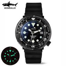 HEIMDALLR Mens Black Tuna Dive Watch Sapphire 47mm Case 200M Waterproof C3 Super Luminous NH35A Automatic Mechanical Diver Watch 2024 - buy cheap