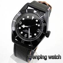 41 мм Corgeut мужские Роскошные Топ механические часы с сапфировым стеклом черный ободок светящиеся автоматические мужские водонепроницаемые часы 2024 - купить недорого