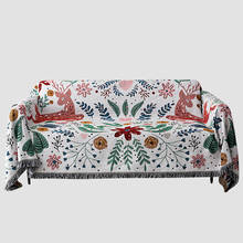 Capa de sofá decorativa, cobertor com borla antiderrapante/pastoral para camas, design quente 2024 - compre barato