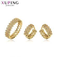 Xuping-juegos de joyas para mujer chapado en oro amarillo claro elegante, juegos de joyas para mujer, regalos de Navidad, joyería 65243 2024 - compra barato