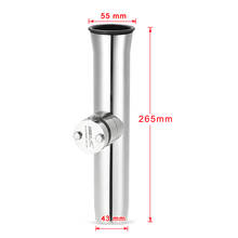 Stainless Steel Clamp on Fishing Rod Holder for 3/4 to 1 inch Rails 2024 - buy cheap