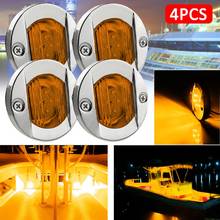 Stair Courtesy Lights For Boat Marine 6 LED 12V Deck Side Marker Lamps Turn Signal Indicator Taillight Warm White Color 2024 - buy cheap