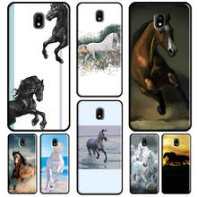 Capa de celular de corrida com desenho de cavalo, animal para samsung galaxy j7 j3 j5 2017 a3 a5 2016 j4 j6 a6 a8 plus j2 core j8 2018 2024 - compre barato