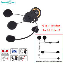 FreedConn 6 Riders T-Max Motorcycle Group Talking System BT Interphone Helmet  Earphone with Soft and Hard Type Headset Intercom 2024 - buy cheap