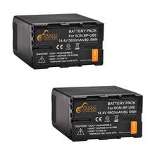 2Pcs 5600mAh BPU60 BP-U60 Battery for Sony PMW-EX1 EX3 EX280 EX260 PMW-100 PMW-150 PMW-160 PMW-200 PMW-300 PHU-60K 2024 - buy cheap