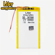 Batería de iones de litio de polímero para tableta, 3,7 V eléctrico de juguete, 4000mah, MP3, MP4, 357095 2024 - compra barato