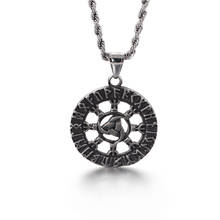 Fashion Vintage Viking Sun Flower Pendant Trendy Men's Personality Stainless Steel Accessories 2024 - buy cheap