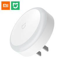 Xiaomi Mijia плагин ночник сенсорный датчик света теплый светодиодный ночник домашняя детская комната Коридор Спальня проход AC 220V 0,4 W 2024 - купить недорого