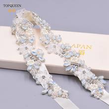 TOPQUEEN S434 Fashion Jewel Belt Women'S Accessories Opal Rhinestone Crystal Bridal Wedding Dress Sash Bridesmaid Satin Ribbon 2024 - buy cheap