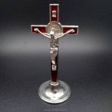 Soporte de Cruz para crisol, estatua de Jesús católica, estatuilla, Iglesia religiosa, decoración del hogar, coche, N24 20, envío directo 2024 - compra barato