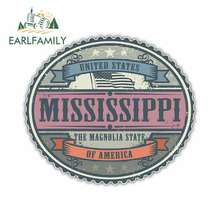 EARLFAMILY 13cm x 11.4cm for Mississippi USA State Retro Vintage Emblem Logo Car Stickers Vinyl JDM Bumper Trunk Truck Graphics 2024 - buy cheap