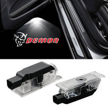 2-4 pcs HD Car Door Light LED For Dodge Challenger Demon SRT Charger Logo Insignia Shadow Courtesy Welcome Light 12V Car Tuning 2024 - buy cheap