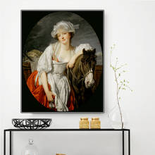 Citon Jean-Baptiste Greuze Canvas Milkmaid Canvas холст масляная живопись всемирно известная картина художественное оформление современный настенный Декор украшение для дома 2024 - купить недорого