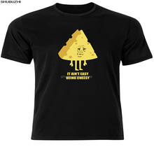 Camiseta divertida para hombre de It Aint Easy Being Cheesy Meme, frase peculiar, Cheese Fun, camiseta AD57, camiseta de dibujos animados para hombre, nueva camiseta shubuzhi sbz6463 2024 - compra barato