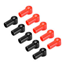Uxcell клеммы для батарей, изоляционные резиновые защитные крышки для кабеля 20 мм, 15 мм, красный, черный, 5 пар 2024 - купить недорого