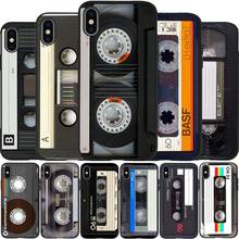 Cassette tape black Silicone Phone Case For iPhone 12 XR XS Max 5 5S SE 2020 6 6S 7 8 PLUS X 11Pro Max11 Cover Shell 2024 - buy cheap