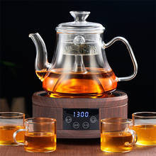 Vidro transparente fumegante bule chá conjunto grande capacidade chaleira doméstica adequado para fogão resistente ao calor bule de chá 2024 - compre barato