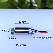Micro motor de escova de dentes elétrica infantil, motor forte vibratório 2.5*5.8mm ndfeb ímã 612 dc 3.7v motor de vibração 2024 - compre barato