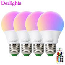 Lámpara de luz mágica RGB con 16 colores cambiantes, foco de luz LED E27 de 10W y 5W con Control remoto IR, 85-265V, lote de 4 unidades 2024 - compra barato
