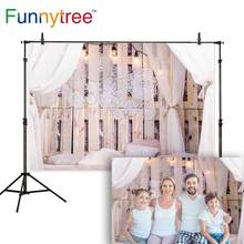 Funnytree boudoir telón de fondo fotografía dormitorio loft atrapasueños de plumas fondo con cabecero photozone photophone estudio fotográfico 2024 - compra barato