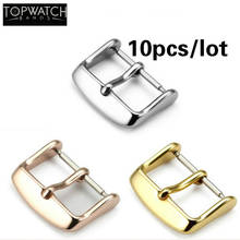 10pcs Wholesale Watch Buckle Silver Gold Black Stainless Steel Watchband Strap Clasp Wristwatch 16mm 18mm 20mm 22mm 2024 - buy cheap